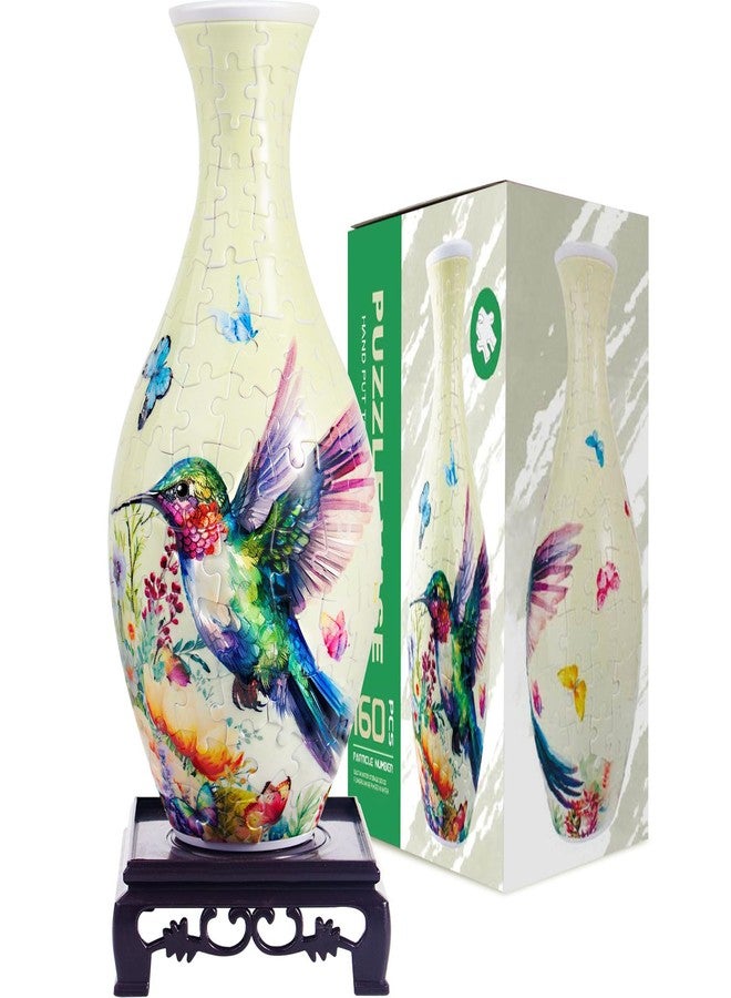 HOTPLACY 3D Puzzle Vase,160 Pieces 3D Puzzle Vase for Flowers,Unique Adult Crafts and Art,Great Gift for Women, Mother’Day Gifts, 3D DIY House Warming Gift for Flower Arrangements and Home Decor - Image 1